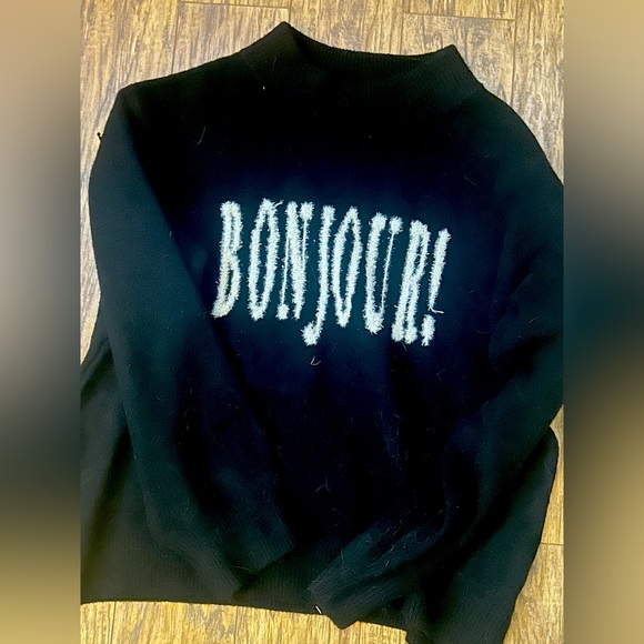Xxl Bonjour sweater black, by A New Day - Picture 1 of 4